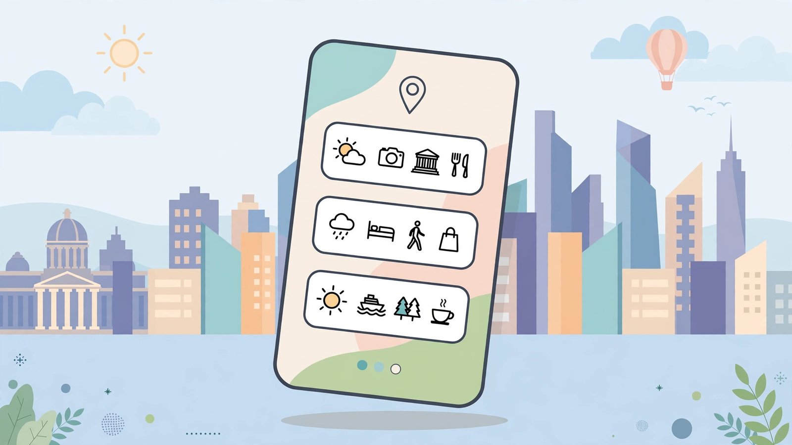 Smartphone displaying a day-by-day travel itinerary made with one of the best AI travel planners 2026