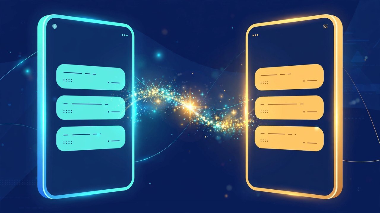 Side-by-side comparison of the same message translated into English, Chinese and Arabic